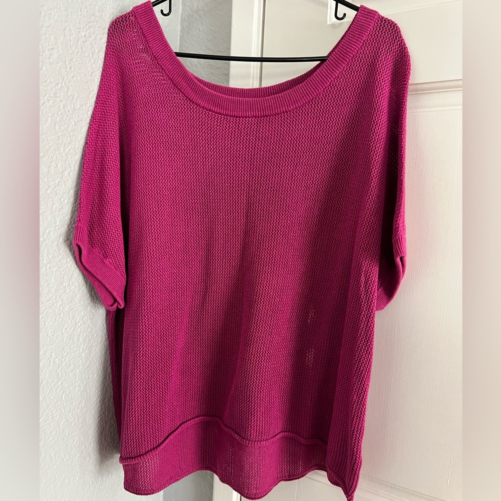Torrid pink knit top